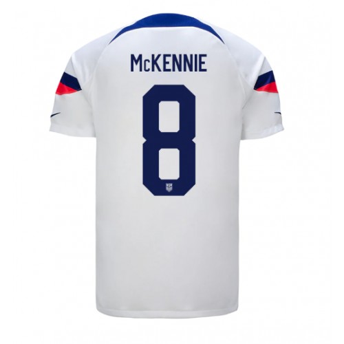 United States Weston McKennie #8 Replica Home Stadium Shirt World Cup 2022 Short Sleeve